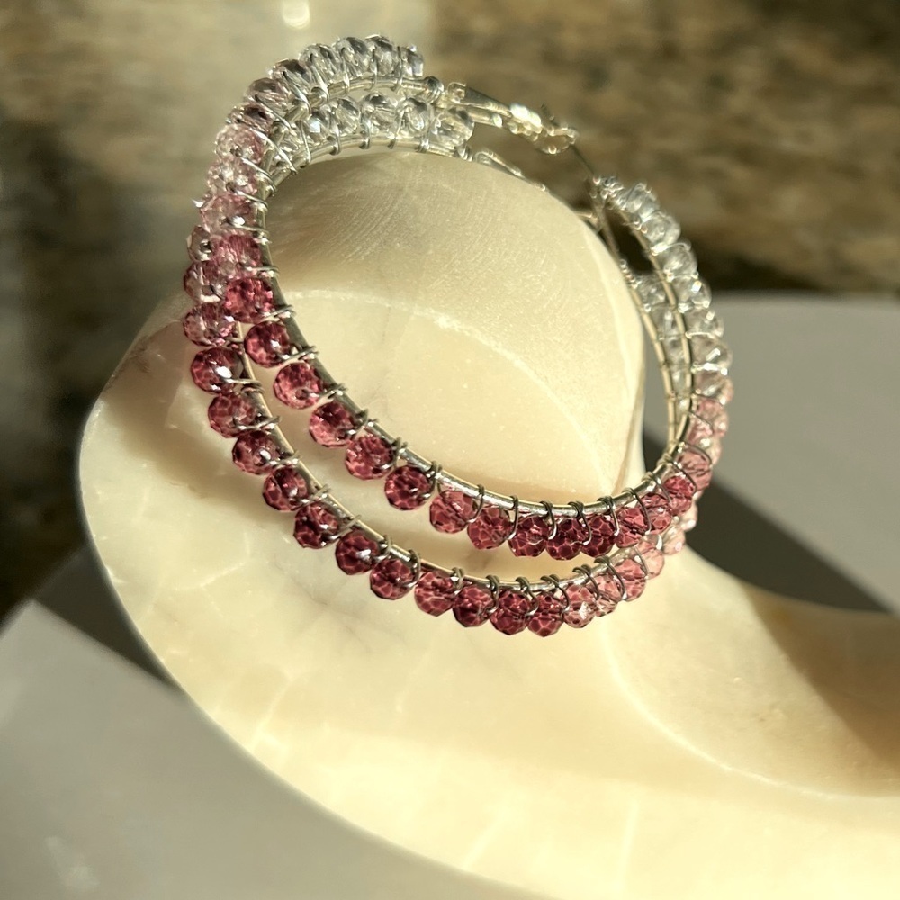 Handmade Beaded Earrings - Picture 3 of 9